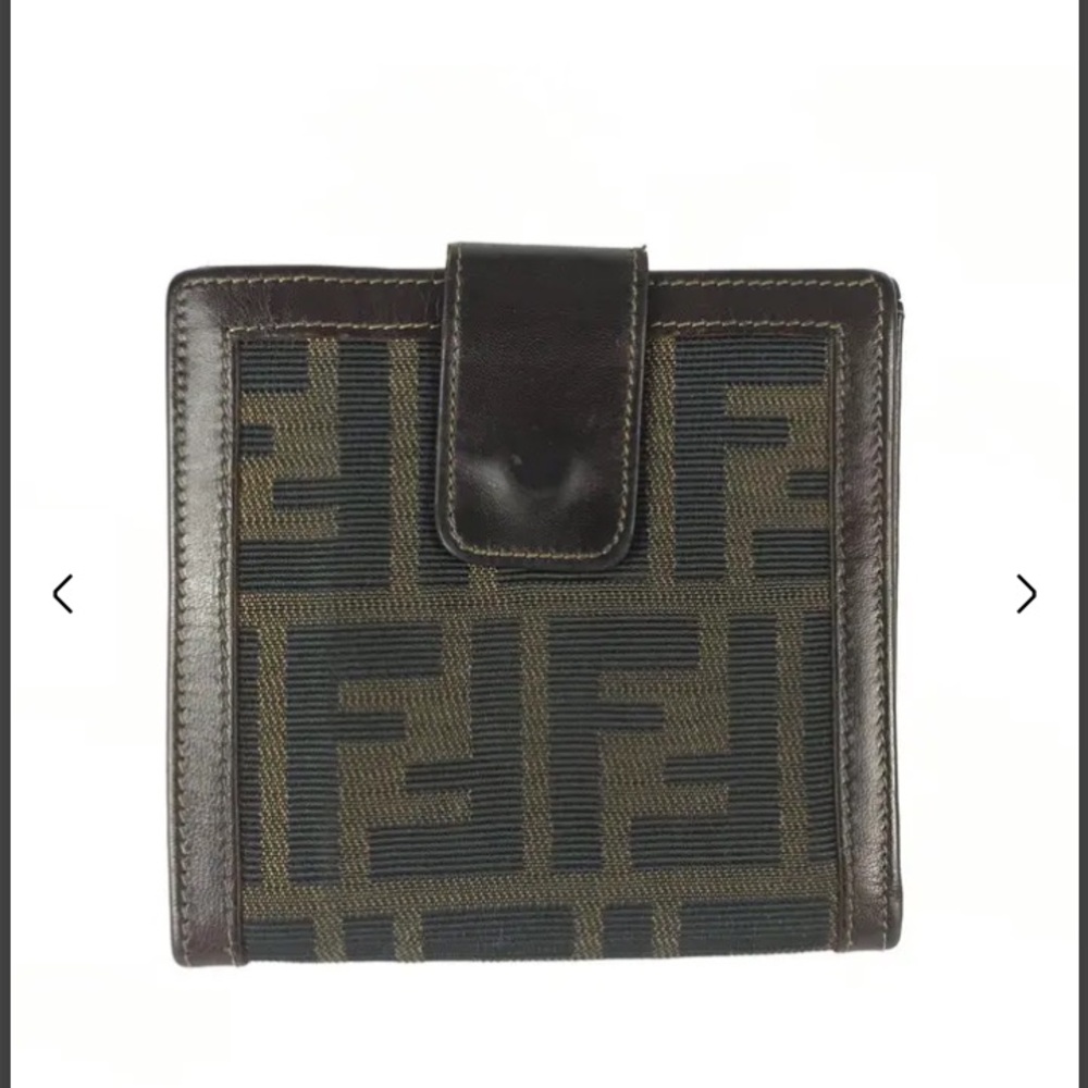 Fendi Brown and Black Wallet